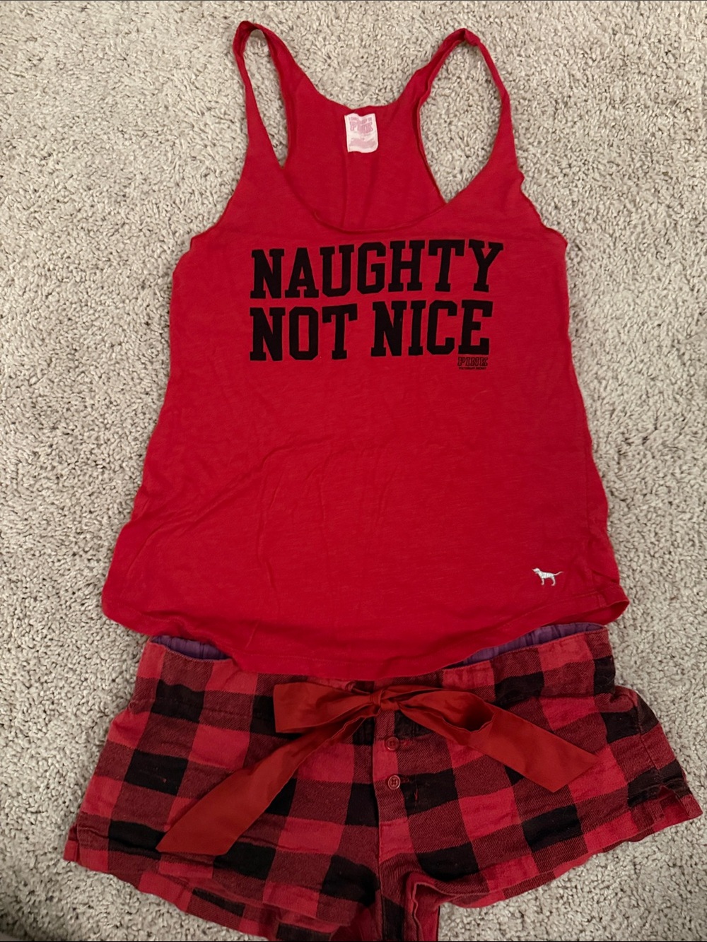 Sleep Set PINK Victoria Secret size small